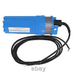 (Blue)Solar Submersible Water Pump 230ft Lift 6.5L Deep Well Water Pump For