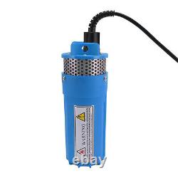 (Blue)Solar Submersible Water Pump 230ft Lift 6.5L Deep Well Water Pump For