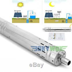 DC 12V Brushless Solar Deep Well Submersible Water Pump 110W, 2m3/H, 20m Max Lift