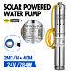Dc 24v 2000l/h Brushless Stainless Solar Powered Water Pump Submersible Deep