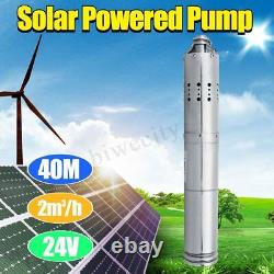 DC 24V 284W Solar Water Powered Well Pump Submersible Bore Hole Pond Deep