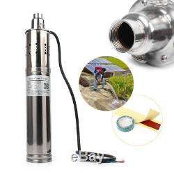 DC 24V 684W 3m3/H 80m Brushless Screw Solar Powered Water Pump Submersible Deep