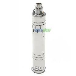 DC 24V Solar Deep Well Screw Submersible Water Pump 684W, Stainless Steel, 3.5'