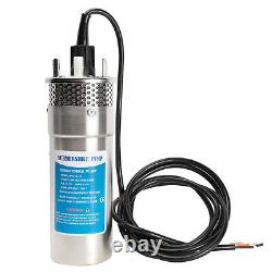 DC12V 12LPM/3.2GPM 70M Lift Stainless Solar Submersible Deep Well Water Pump