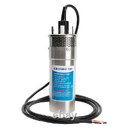DC12V 12LPM/3.2GPM 70M Lift Stainless Solar Submersible Deep Well Water Pump