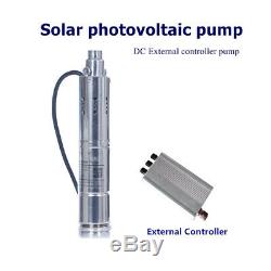 DC24V 120m Solar Powered Brushless Deep Well Submersible Water Pump Controller