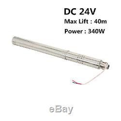 DC24V, 340W, 40m Lift Solar Powered Brushless Submersible Water Pump Deep Well