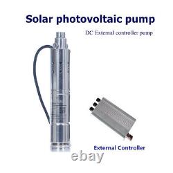DC24V 50m Solar Powered Brushless Deep Well Submersible Water Pump Controller