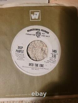 DEEP PURPLE Into The Fire rare promo 45 rpm 1970 Smoke On The Water Woman Tokyo