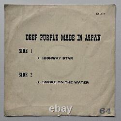Deep Purple Highway Star / Smoke On The 7 45 Rare Thai Press Thailand