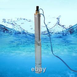 Deep Well Pump 0.33HP Submersible Well Pump 16GPM 110V Deep Well Pump 151 ft