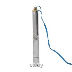 Deep Well Pump 0.33HP Submersible Well Pump 16GPM 110V Deep Well Pump 151 ft