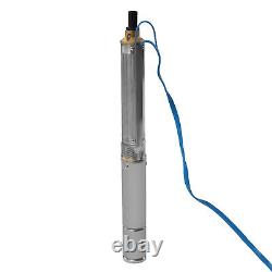 Deep Well Pump 0.33HP Submersible Well Pump 16GPM 110V Deep Well Pump 151 ft