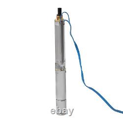 Deep Well Pump 0.33HP Submersible Well Pump 16GPM 110V Deep Well Pump 151 ft