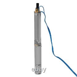 Deep Well Pump 0.33HP Submersible Well Pump 16GPM 110V Deep Well Pump 151ft