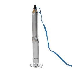 Deep Well Pump 0.33HP Submersible Well Pump 16GPM 110V Deep Well Pump 151ft