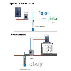 Deep Well Pump 220W DC12V Cast Iron Shell Good Sealing Solar Water Pump Anti