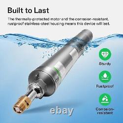 Deep Well Pump Submersible Pump 1HP 4 33GPM Stainless Steel Water Pump 230V