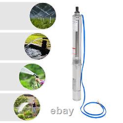 Deep Well Pump Submersible Pump 2 HP 3.86 Stainless Steel Water Pump 110V