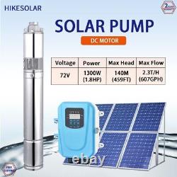 Deep Well Solar Water Pump Stainless Steel Impeller Solar Borehole Pump With MPP