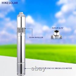 Deep Well Solar Water Pump Stainless Steel Impeller Solar Borehole Pump With MPP