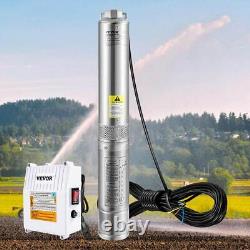 Deep Well Submersible Pump 1.5HP 115V 37 GPM 276 ft. Head Water Pump with 33 ft