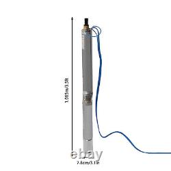 Deep Well Submersible Pump 1HP Stainless Steel Water Submersible Pump 380ft 110V