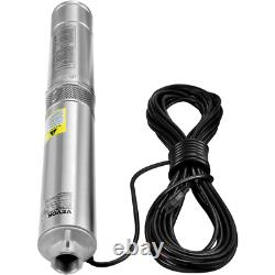 Deep Well Submersible Pump, 2HP/1500W 230V/60Hz, 37GPM Flow 427 Ft Head, with 33