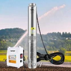 Deep Well Submersible Pump 37GPM 3HP 640 ft. Water Pump With33 ft. Cord 230Volt