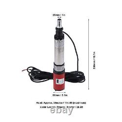 Deep Well Submersible Pump DC 24V Solar Water Pump 114.8ft Head Large High