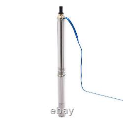 Deep Well Submersible Pump Stainless Steel Farm Ranch Water Pump 1/2HP 110V 370W