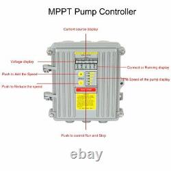 Deep Well Water Pump 3 400W 500W 600W Submersible with MPPT Controller Kit