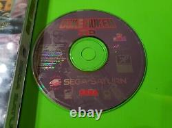 Duke Nukem 3D Sega Saturn TESTED VERY GOOD w CASE BOX FPS Action Shooter Aliens