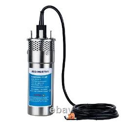 ECO-WORTHY 12V DC Submersible Deep Well Pump, MAX Flow 3.2GPM, Max Head 230ft