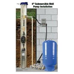 Everbilt 1 HP Submersible 3-Wire Motor 10 GPM Deep Well Potable Water Pump