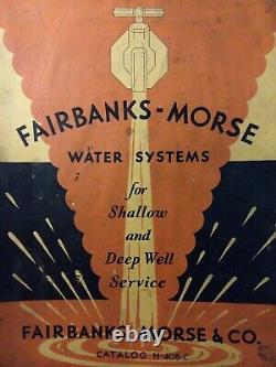 Fairbanks Morse 1935 Water Systems Sales Brochure Catalog Shallow Deep Well Pump