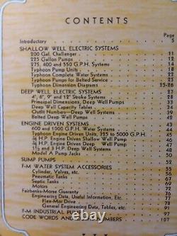 Fairbanks Morse 1935 Water Systems Sales Brochure Catalog Shallow Deep Well Pump