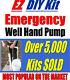 Hand Well Pump For Emergency, Deep Well Hand Pump, Over 5,000 Kits Sold 125 Ft