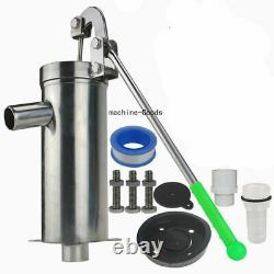 Hand Shake Suction Stainless Steel Manual Shredding Machine Water Jet Pump Well