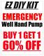 Hand Well Pump For Emergency, Manual Hand Water Well Pump, 2 Ez Diy Kits