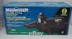 Mastercraft 3/4hp Cast Iron Convertible Jet Pump 561472 Shallow Deep Well 2