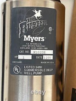 Myers Submersible Deep Well Pump Rustler Series Pump End Only 1HP N1020R