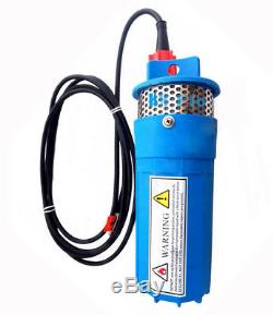 New DC 24V Blue 230FT+Lift Solar Submersible Deep Well Water Pump