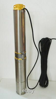 Newest 1 Outlet 110V Stainless Steel Deep Well Submersible Pump for Clear Water