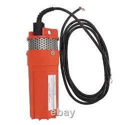 (Orange)Deep Well Water Pump 24V DC Solar Submersible Water Pump 1.72GPM/6.5LPM