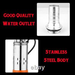 Portable 260W 24V 1.2M³/H 50M Max Lift Deep Well Submersible Water +