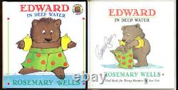 Rosemary Wells SIGNED AUTOGRAPHED Edward in Deep Water HC the Unready 1st Ed