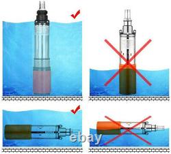 SHYLIYU 12V DC Solar Submersible Pump Deep Well Pump Submersible Water Pump 1In