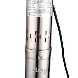 SHYLIYU 220-240v 1hp Screw Water Pumps PT 3 Deep Well Submersible Pumps 380ft