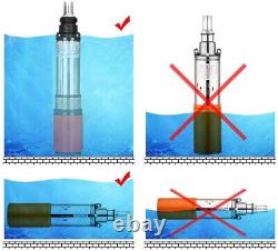 SHYLIYU 24V DC Submersible Water Pump Solar Submersible Pump Deep Well Pump 1In